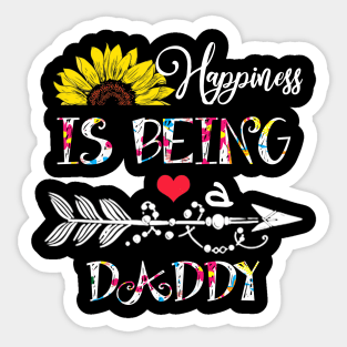 Happiness is being a daddy mothers day gift Sticker